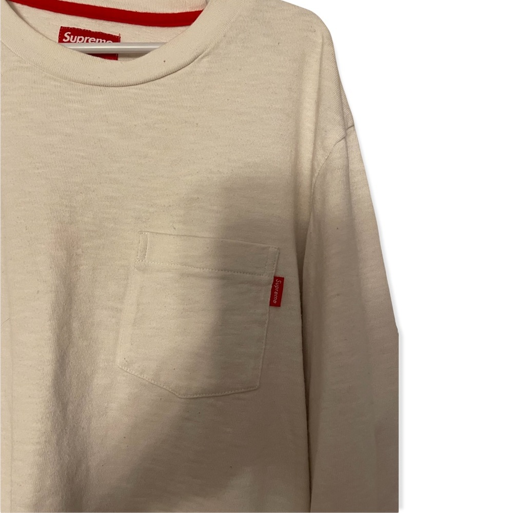 Supreme chest pocket T-short long sleeve